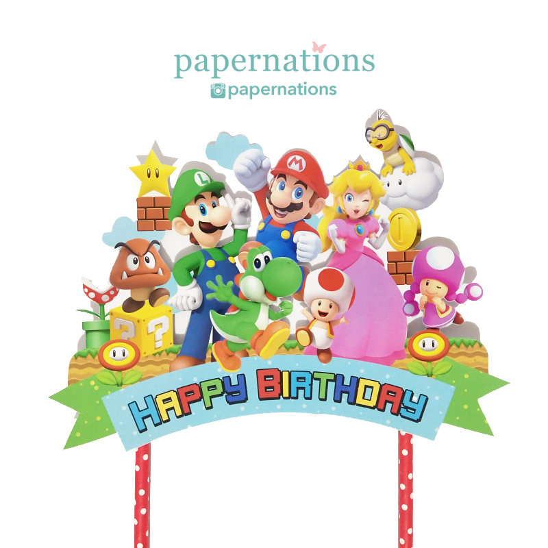 Super Mario Bros Cake Topper